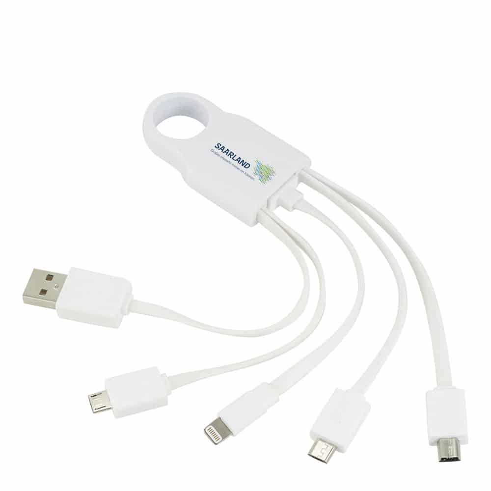 USB-Ladekabel mit 4-in-1 Anschlüssen