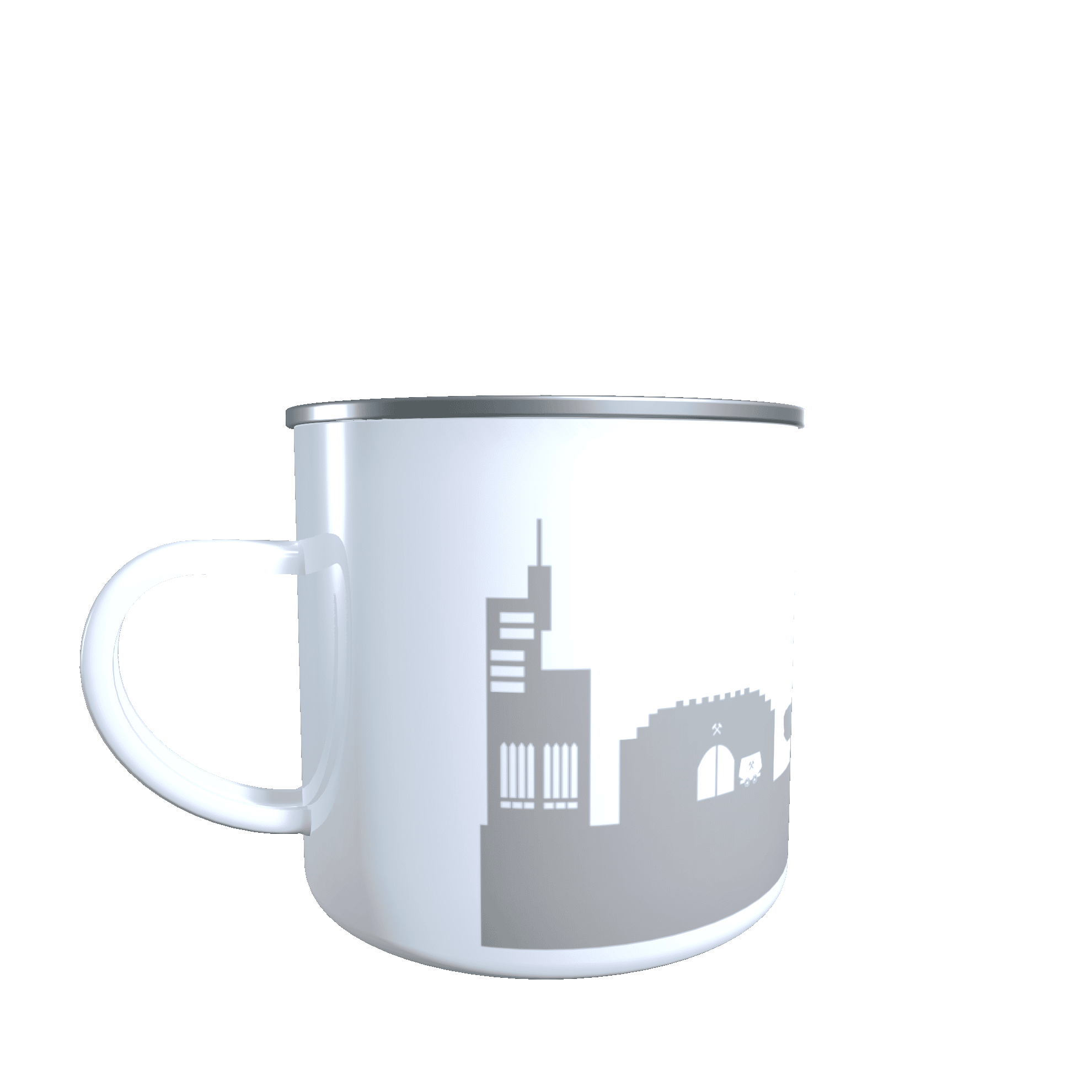 Emaille_ING_grau_Front Emaille-Tasse Sankt Ingbert