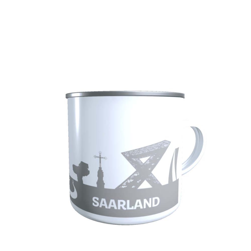 Emaille-Tasse Saarland 2