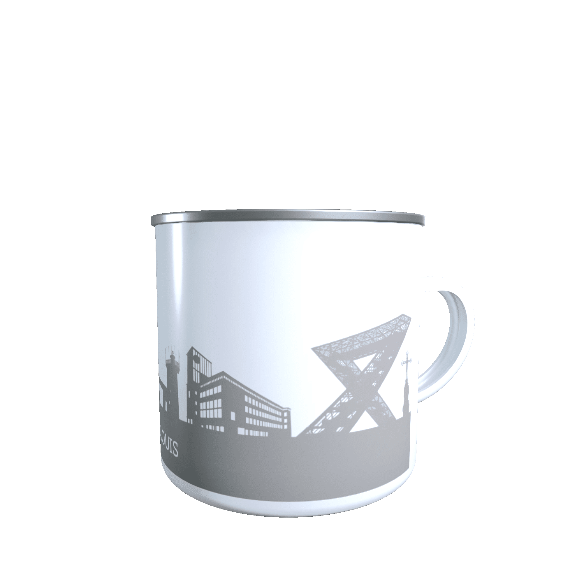 Emaille_SLS_grau_Back Emaille-Tasse Saarlouis