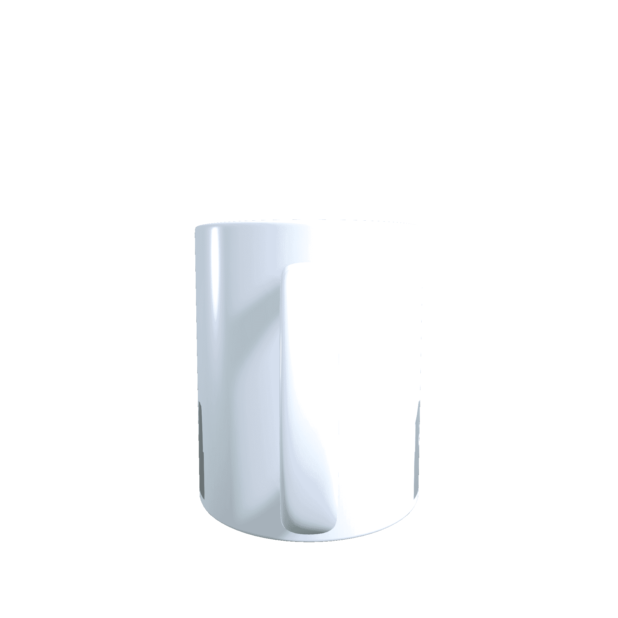 Keramik_HOM_grau_Front Hochglanz-Keramiktasse Homburg-Bliesgau