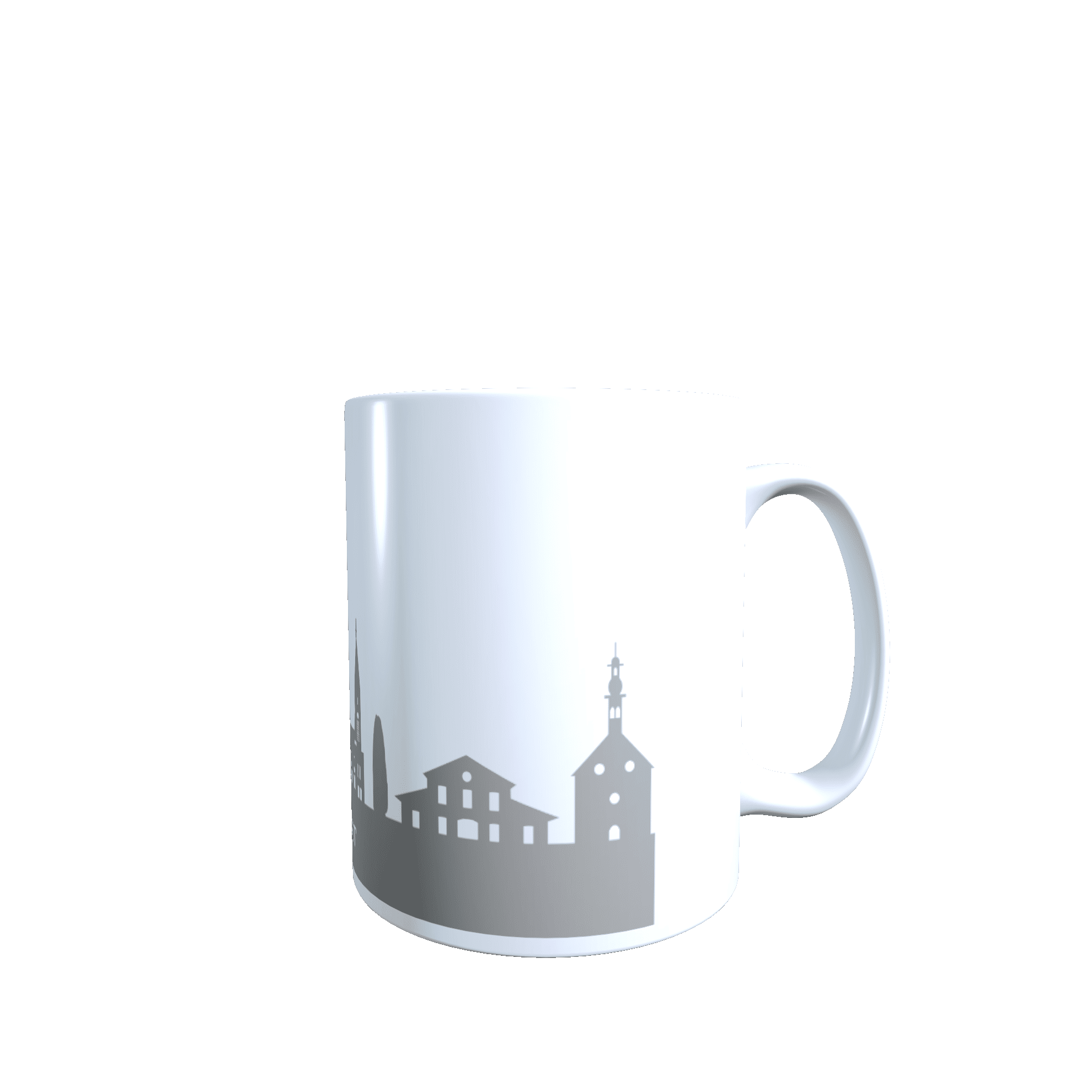 Hochglanz-Keramiktasse Sankt Ingbert