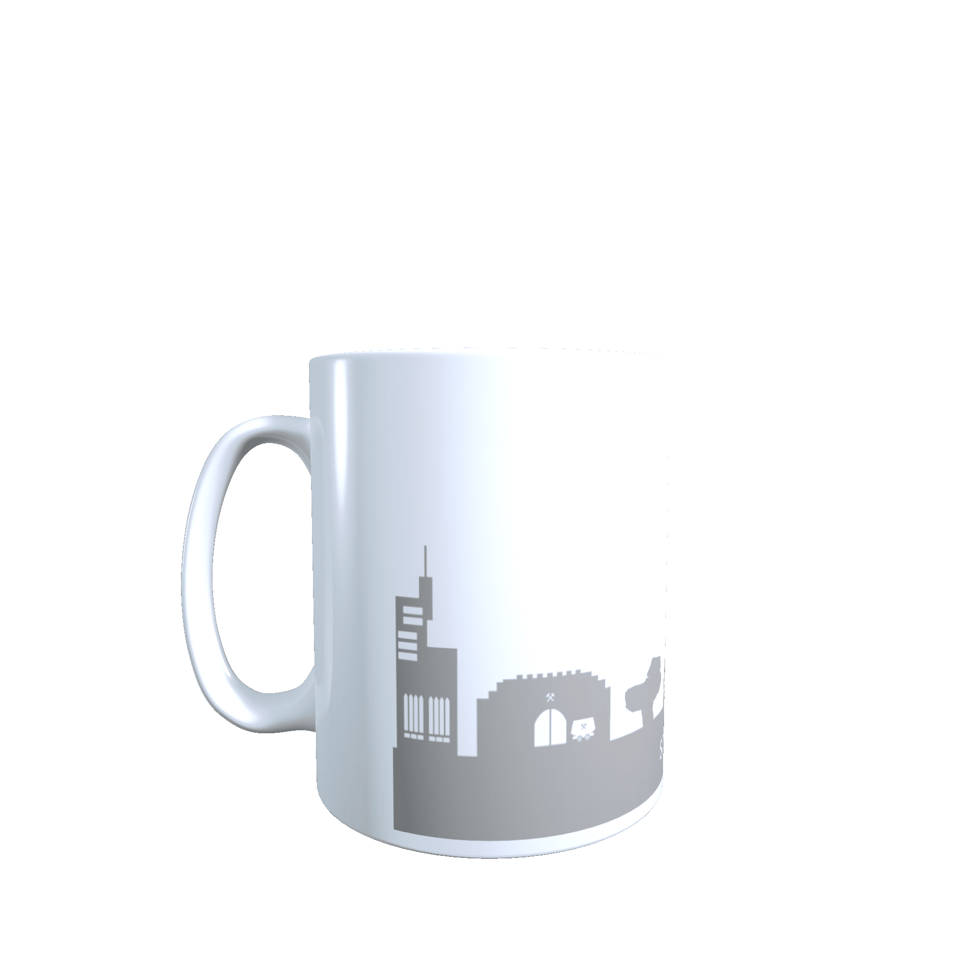 Hochglanz-Keramiktasse Sankt Ingbert