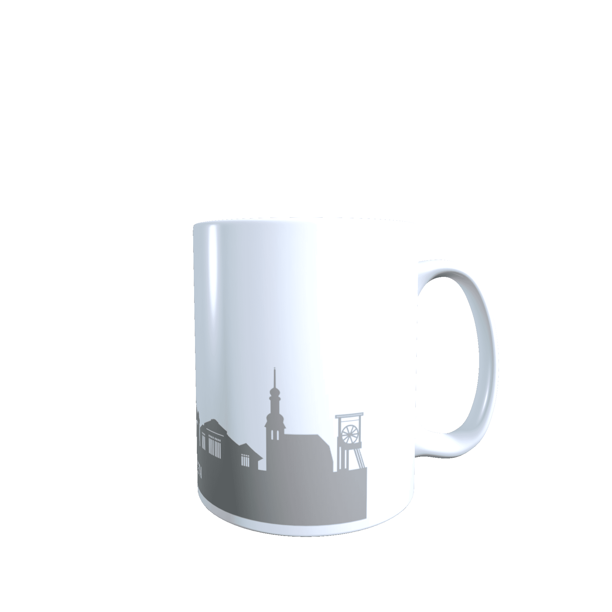 Hochglanz-Keramiktasse Saarbrücken 1