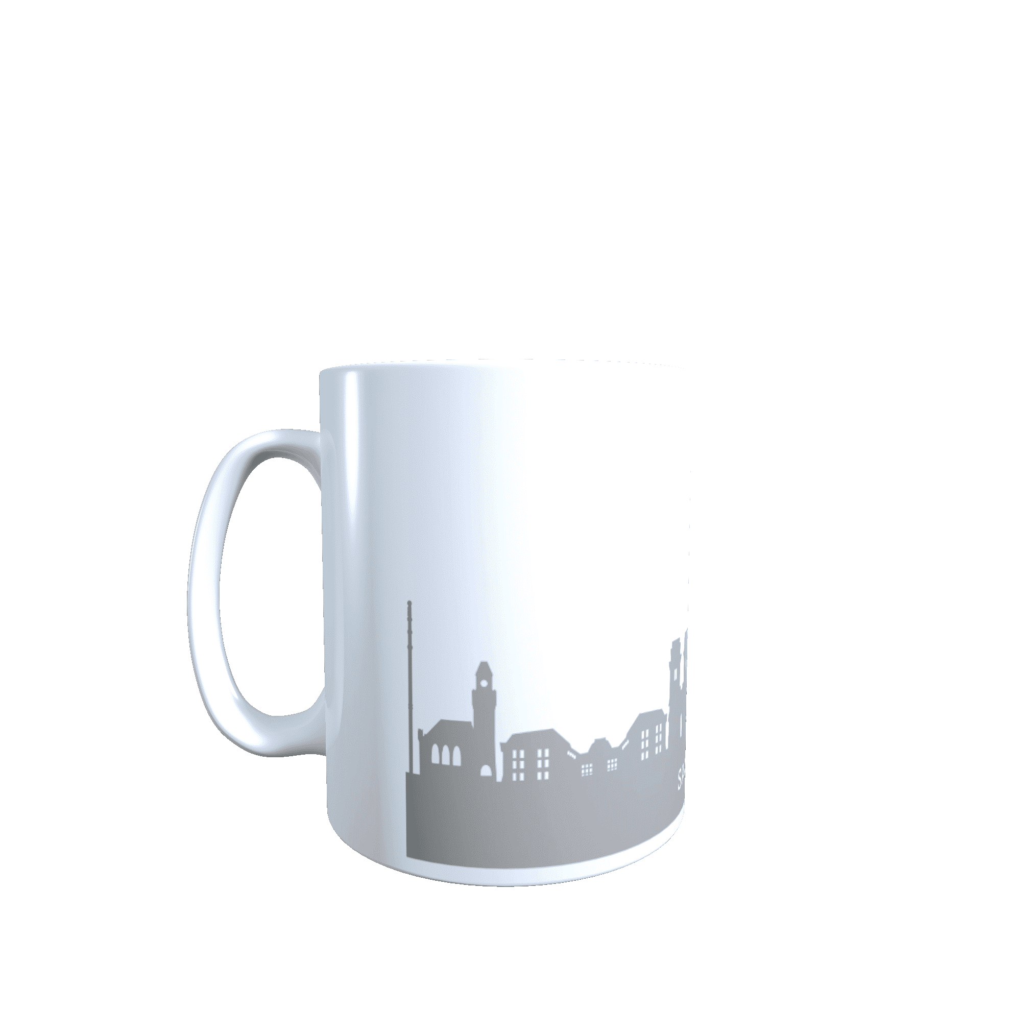 Hochglanz-Keramiktasse Saarbrücken 1