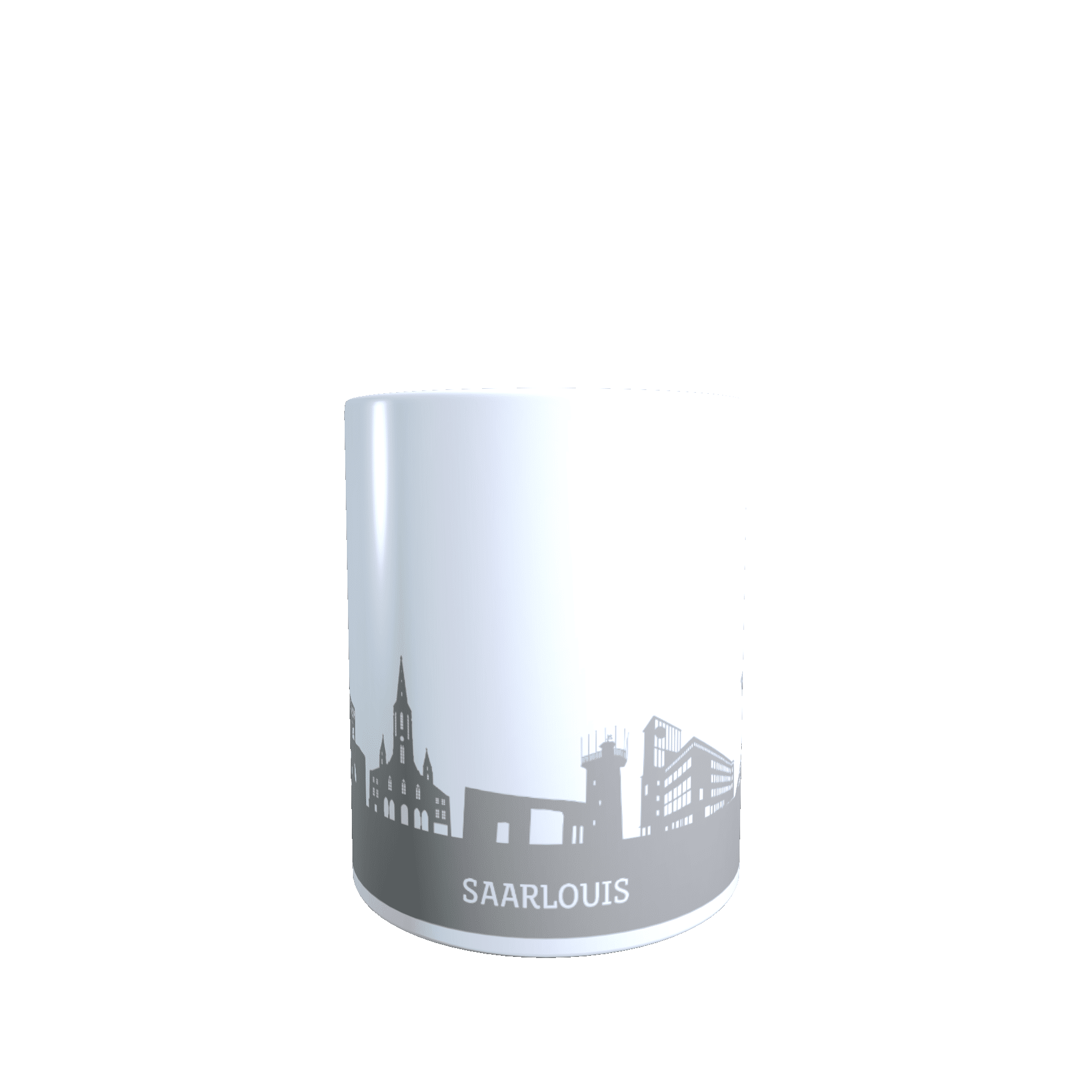 Keramik_SLS_grau_Back Hochglanz-Keramiktasse Saarlouis