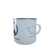 Emaille-Tasse Silhouette Sankt Johanner Markt Saarbrücken