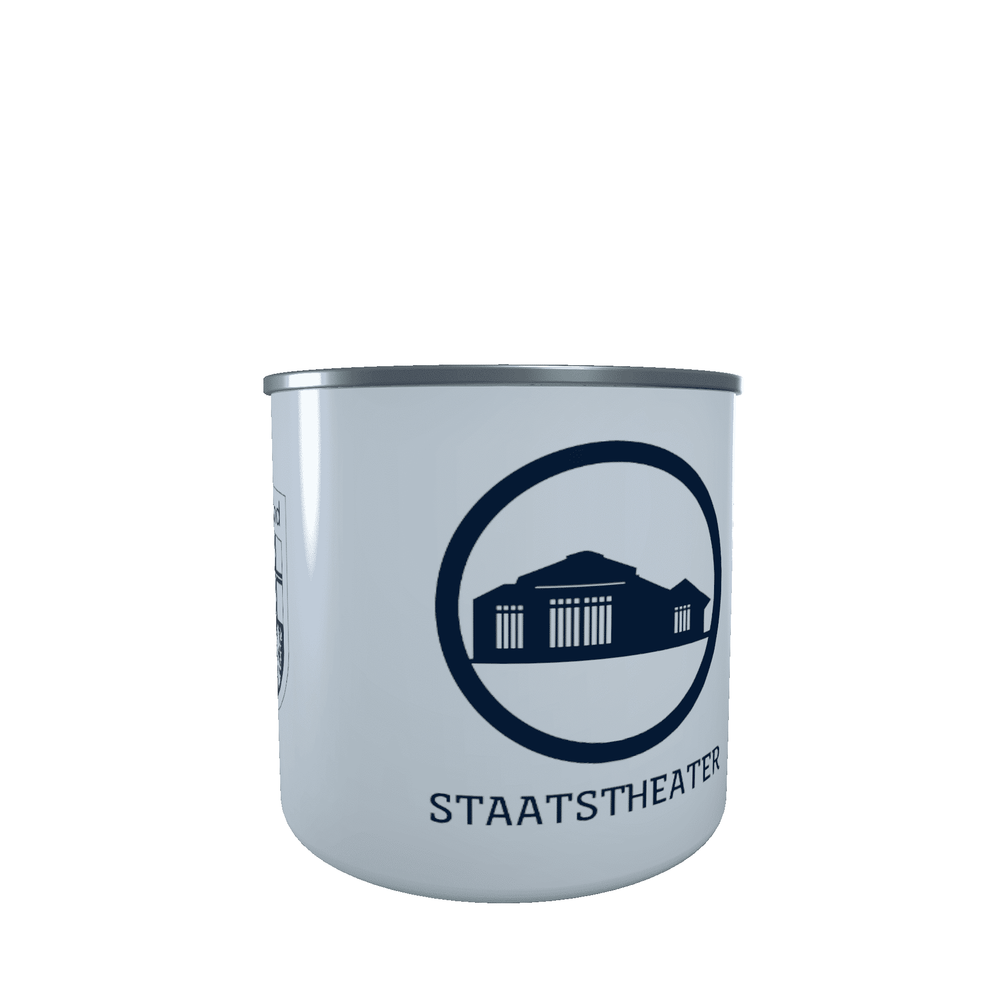 Emaille-Tasse Silhouette Staatstheater Saarbrücken