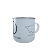 Emaille-Tasse Silhouette Schwarzenbergturm Saarbrücken