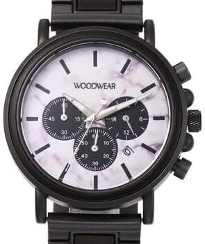 woodwear - Naturzeit - Holz-Chronograph, schwarzer Edelstahl