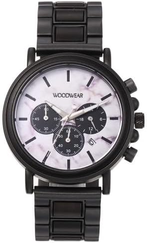 woodwear - Naturzeit - Holz-Chronograph, schwarzer Edelstahl woodwear - Naturzeit - Holz-Chronograph, schwarzer Edelstahl