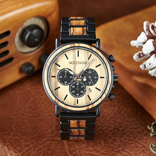 woodwear - Zeitgeist - Stilvoller Herren-Chronograph aus Holz & Edelstahl woodwear - Zeitgeist - Stilvoller Herren-Chronograph aus Holz & Edelstahl