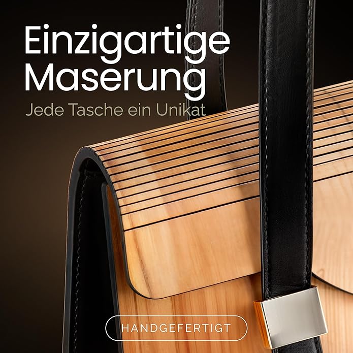 woodwear - Oliva Belleza Olivenholz - Damenhandtasche aus Holz