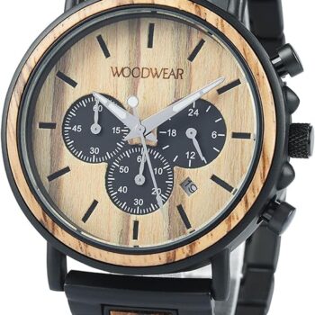 woodwear - Zeitgeist - Stilvoller Herren-Chronograph aus Holz & Edelstahl
