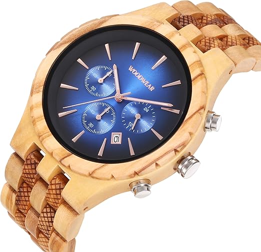 woodwear - Herrenuhr Blau