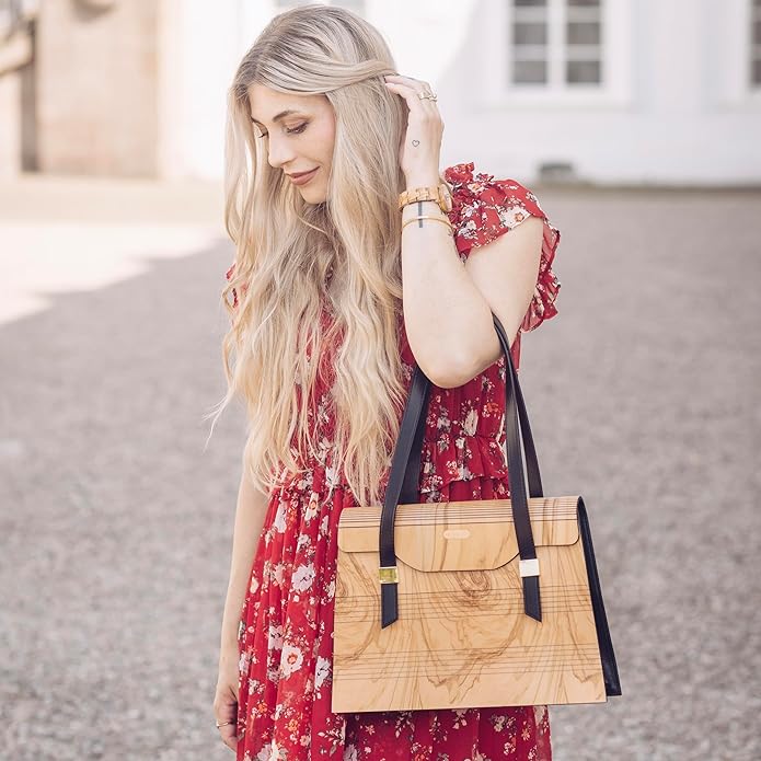 woodwear - Oliva Belleza Olivenholz - Damenhandtasche aus Holz