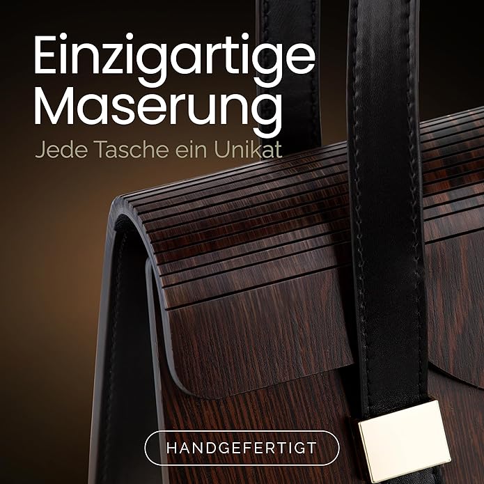 woodwear - Nyra Wenge - Damenhandtasche aus Wenge-Holz woodwear - Nyra Wenge - Damenhandtasche aus Wenge-Holz