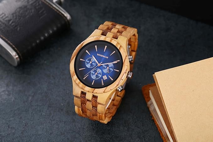 woodwear - Herrenuhr Blau