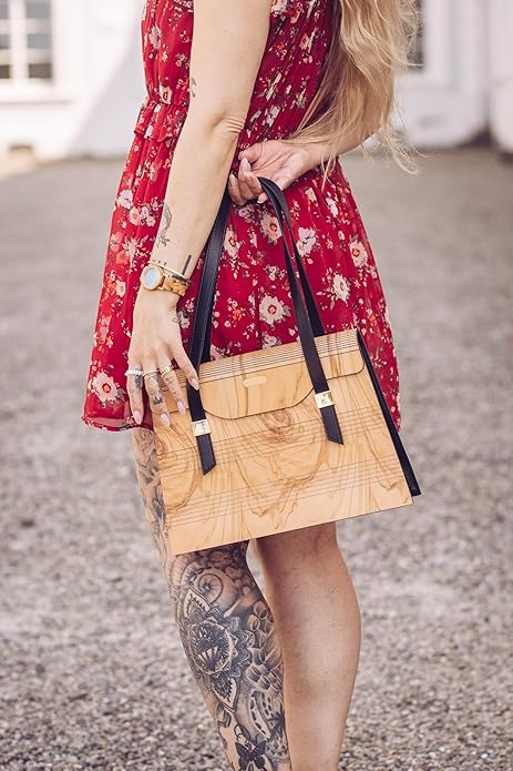 woodwear - Oliva Belleza Olivenholz - Damenhandtasche aus Holz