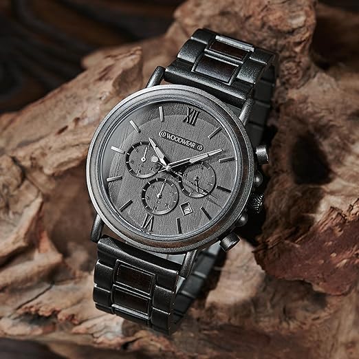 woodwear - Wolfsschatten - Stilvoller Herren-Chronograph